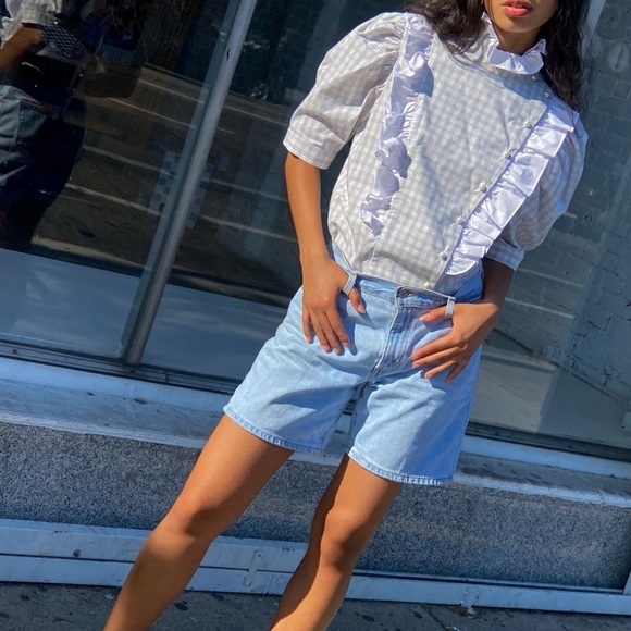 BATSHEVA
Sophie Ruffled Check Cotton-Poplin Blouse - Picture 1 of 16